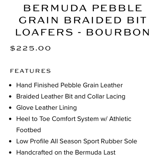 LN Men’s Martin Dingman Bourbon Bermuda Pebble Grain Braided Bit Loafers Size 12 - Picture 4 of 10